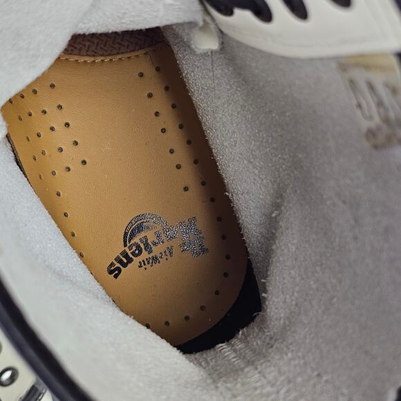 Dr Doc Martens Zavala white leather lace up ankle combat boots Ladies size 5 US - Picture 6 of 12